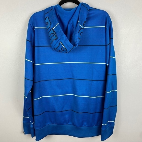 Burton Mens Snowboard Dryride Hoodie Sweater Small Blue Striped - Picture 8 of 15
